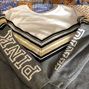 Victoria Secret PINK varsity crew neck sweatshirt